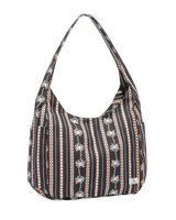 The Volcom Schoolyard Canvas Hobo Tote Bag in Black Combo | Available at Anns Cottage