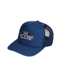 The Vans Mens Classic Patch Trucker Cap in True Navy