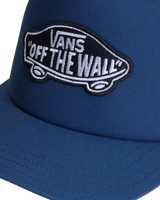 The Vans Mens Classic Patch Trucker Cap in True Navy