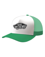 The Vans Mens Classic Patch Curved Bill Trucker Cap in Vivid Verdant