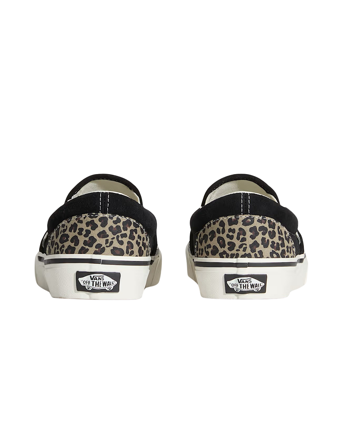 The Vans Classic Slip On Shoes in Black & Leopard | Available at Anns Cottage