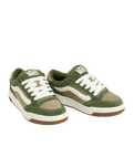 The Vans Mens Hylane Shoes in Green Olive