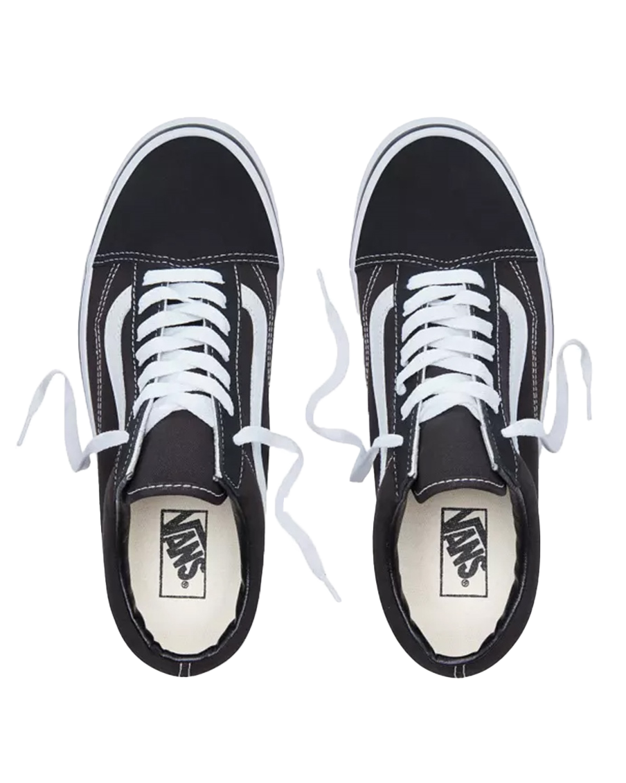 The Vans Mens Old Skool Mens Shoes in Black & White