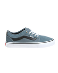 Skate Chukka Low Sidestripe Shoes in Black & Slate Blue