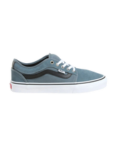 Skate Chukka Low Sidestripe Shoes in Black & Slate Blue