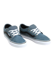 Skate Chukka Low Sidestripe Shoes in Black & Slate Blue