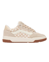 The Vans Girls Girls Hylane Shoes in Geo Check Oatmeal