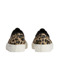 The Vans Womens Authentic Shoes in Leopard Black & Incense