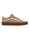 The Vans Mens Old Skool Shoes in Gum Aluminum