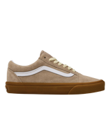 The Vans Mens Old Skool Shoes in Gum Aluminum