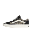 The Vans Womens Old Skool Shoes in Black & Leopard