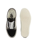 The Vans Womens Old Skool Shoes in Black & Leopard
