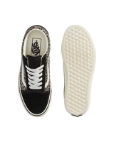 The Vans Womens Old Skool Shoes in Black & Leopard