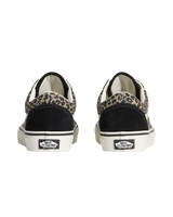 The Vans Womens Old Skool Shoes in Black & Leopard
