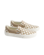 The Vans Womens Classic Check Slip On Shoes in Incense