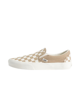 The Vans Womens Classic Check Slip On Shoes in Incense