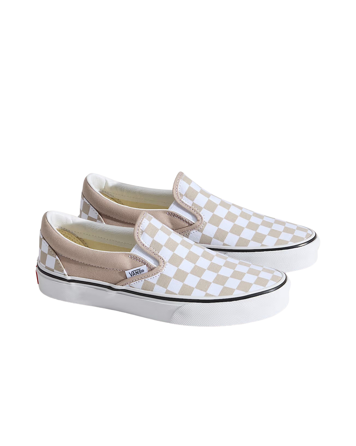 Classic Slip On Shoes in Color Theory Checkerboard Mushroom