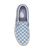 The Vans Womens Classic Slip On Shoes in Checkerboard Light Blue