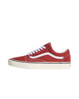 The Vans Mens Old Skool Shoes in Poppy Ember Red