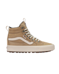 The Vans Womens MTE SK8-Hi Waterproof Insulated Shoes in Tan & White