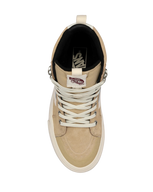 The Vans Womens MTE SK8-Hi Waterproof Insulated Shoes in Tan & White