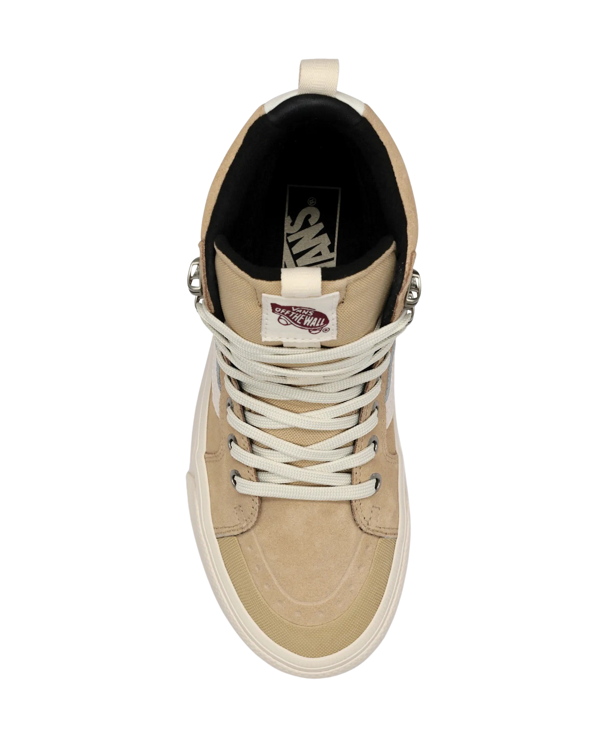The Vans Womens MTE SK8-Hi Waterproof Insulated Shoes in Tan & White