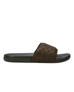 The Vans Mens La Costa Sliders in Obsidian Fern