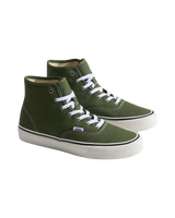 The Vans Mens Authentic Hi 2.0 Shoes in Green Balsam