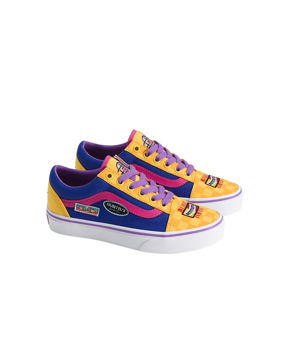 Girls Old Skool KPop Demon Hunters Shoes in Yellow