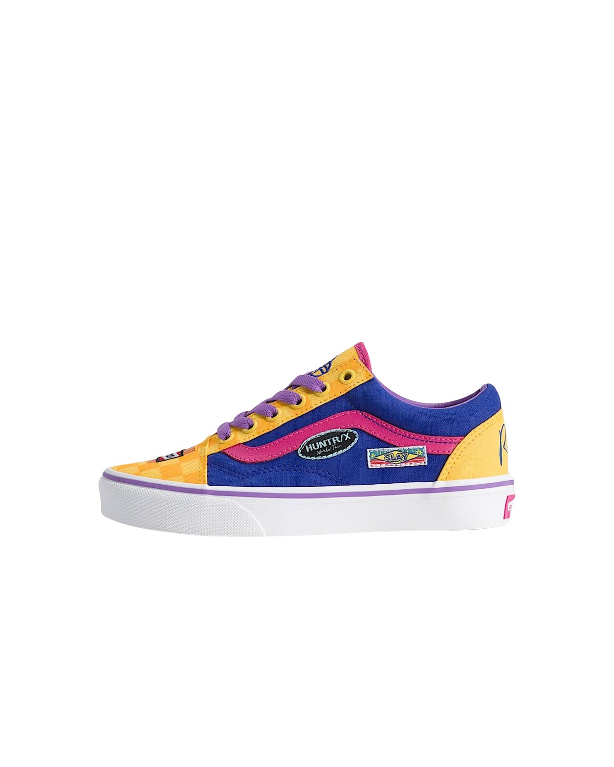 Girls Old Skool KPop Demon Hunters Shoes in Yellow
