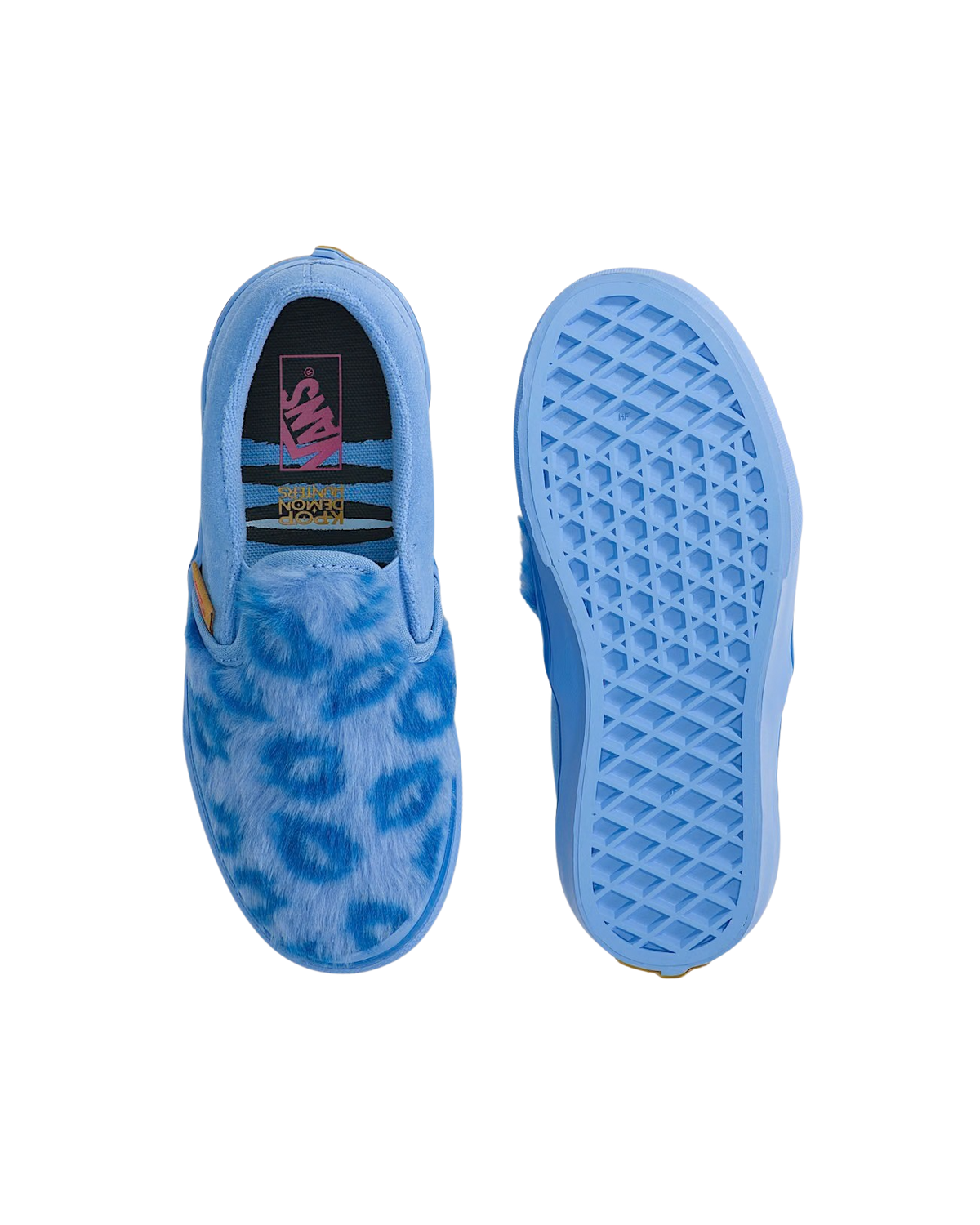 Girls Classic Kpop Slip-On Shoes in Blue