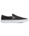 The Vans Womens Womens Classic Slip-On Shoes in Black