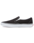 The Vans Womens Womens Classic Slip-On Shoes in Black