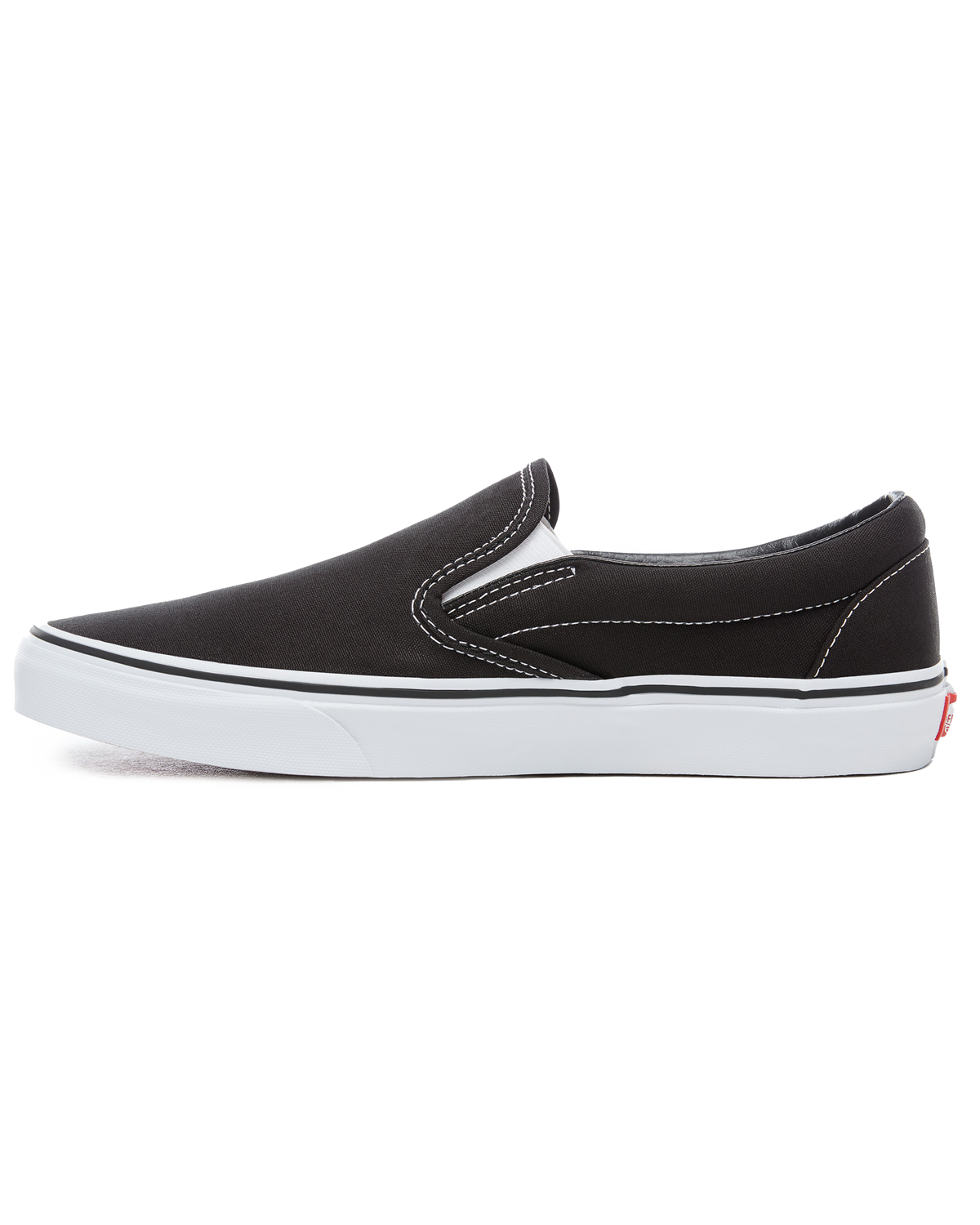 The Vans Womens Womens Classic Slip-On Shoes in Black