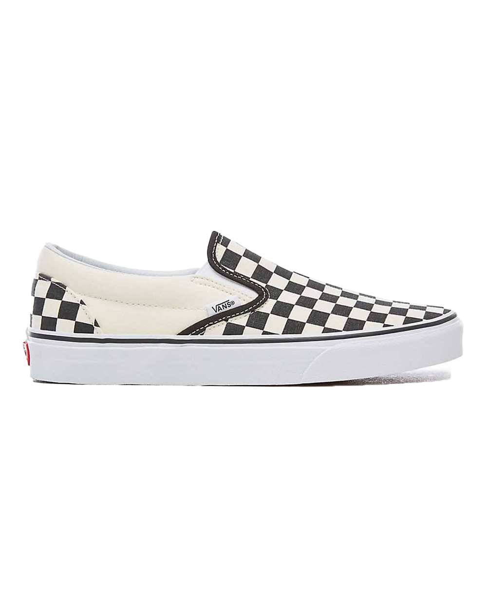 The Vans Mens Classic Slip-Ons in Black & White