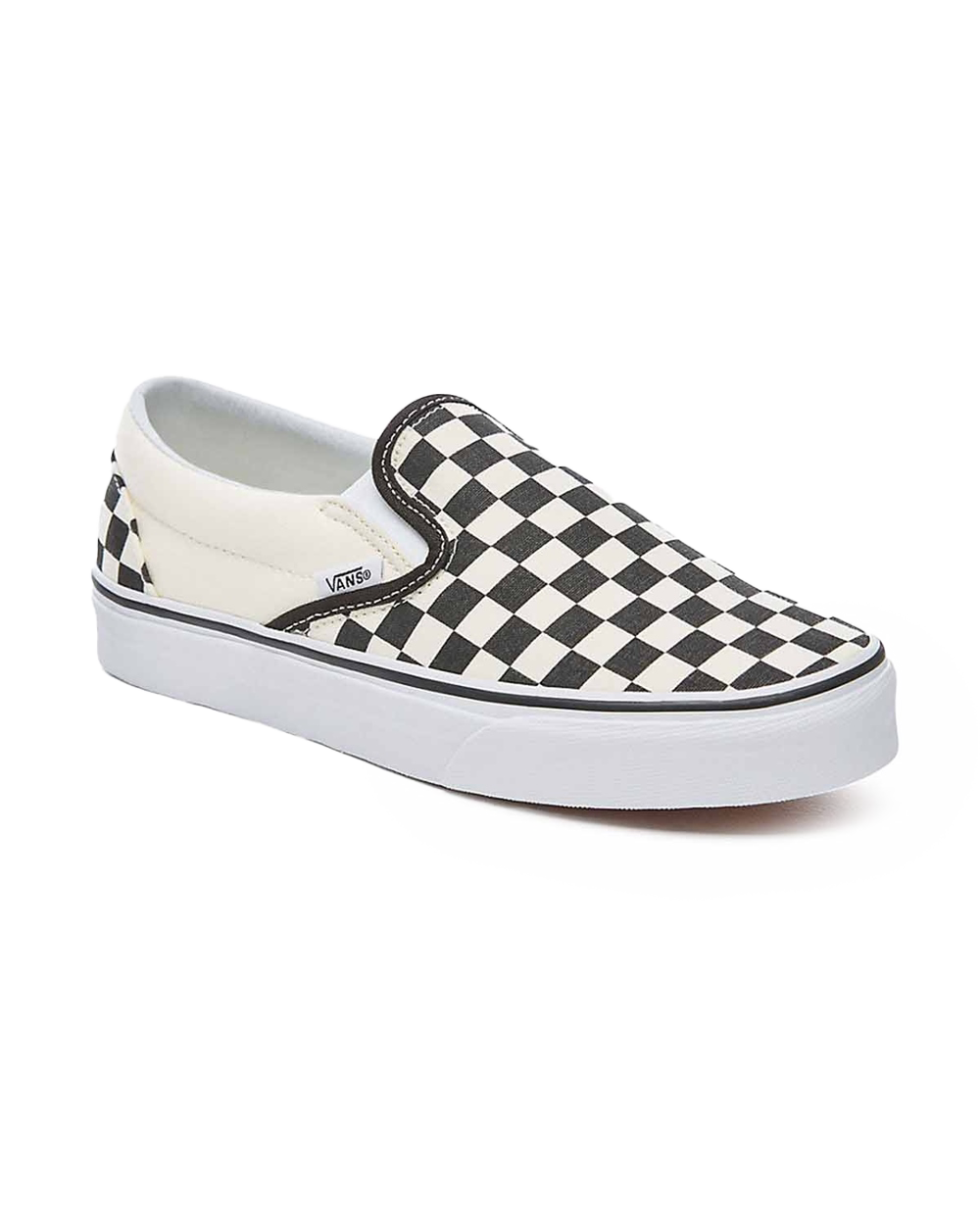 The Vans Mens Classic Slip-Ons in Black & White