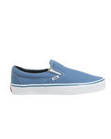 The Vans Mens UA Classic Slip On Shoes in Navy