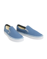 The Vans Mens UA Classic Slip On Shoes in Navy