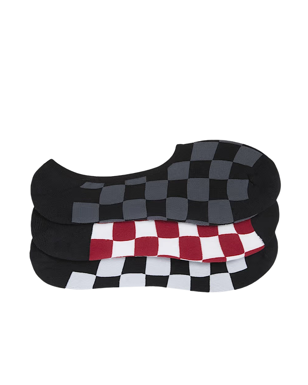 Classic No Show Socks (3 Pack) in White & Black