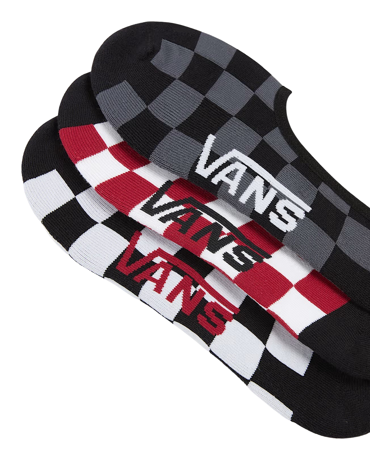 Classic No Show Socks (3 Pack) in White & Black