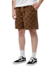 Range Checkerboard Shorts in Sepia
