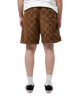 Range Checkerboard Shorts in Sepia