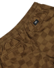 Range Checkerboard Shorts in Sepia