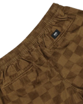 Range Checkerboard Shorts in Sepia
