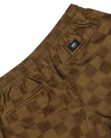 Range Checkerboard Shorts in Sepia