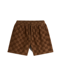 The Vans Mens Range Checkerboard Boardshorts in Sepia