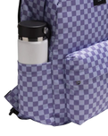 Old Skool Check Backpack in Purple Haze