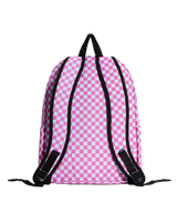Old Skool Check Backpack in Pink Fizz