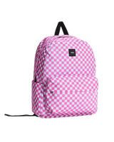 Old Skool Check Backpack in Pink Fizz
