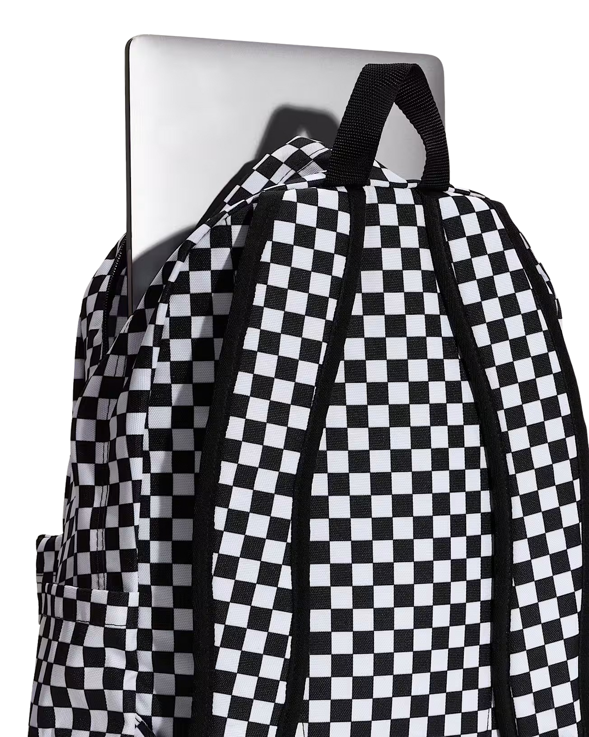 The Vans Old Skool Check Backpack in Black & White